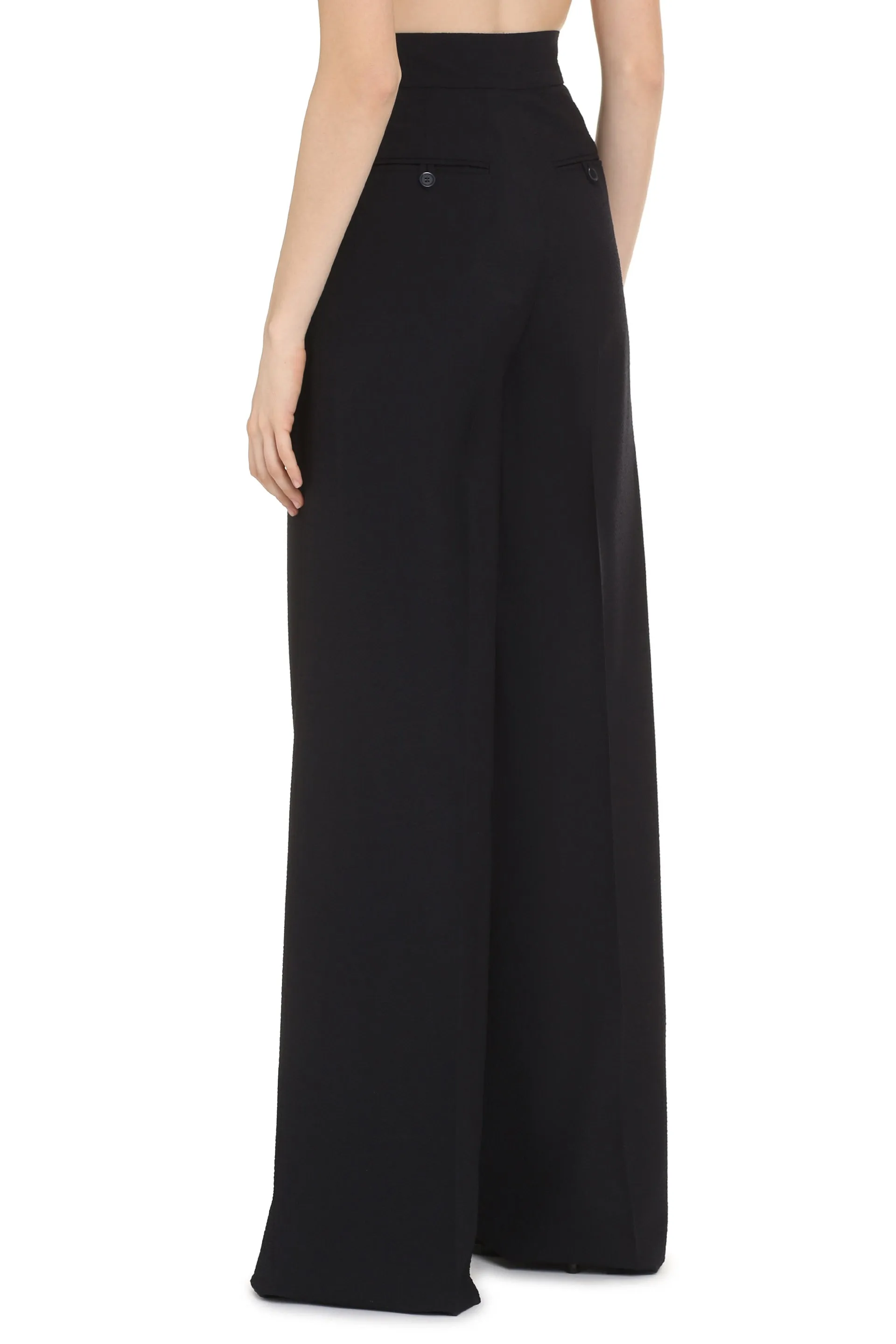 Max Mara Pantaloni Cervo in misto lana