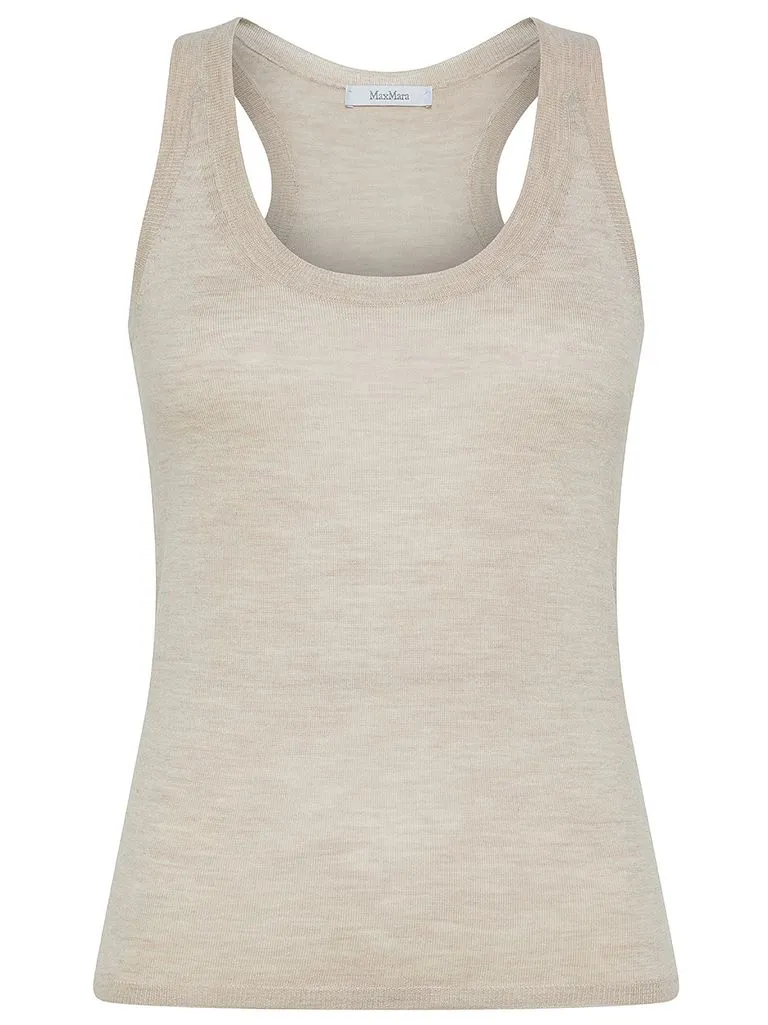 max mara Top Abbono aderente in cashmere