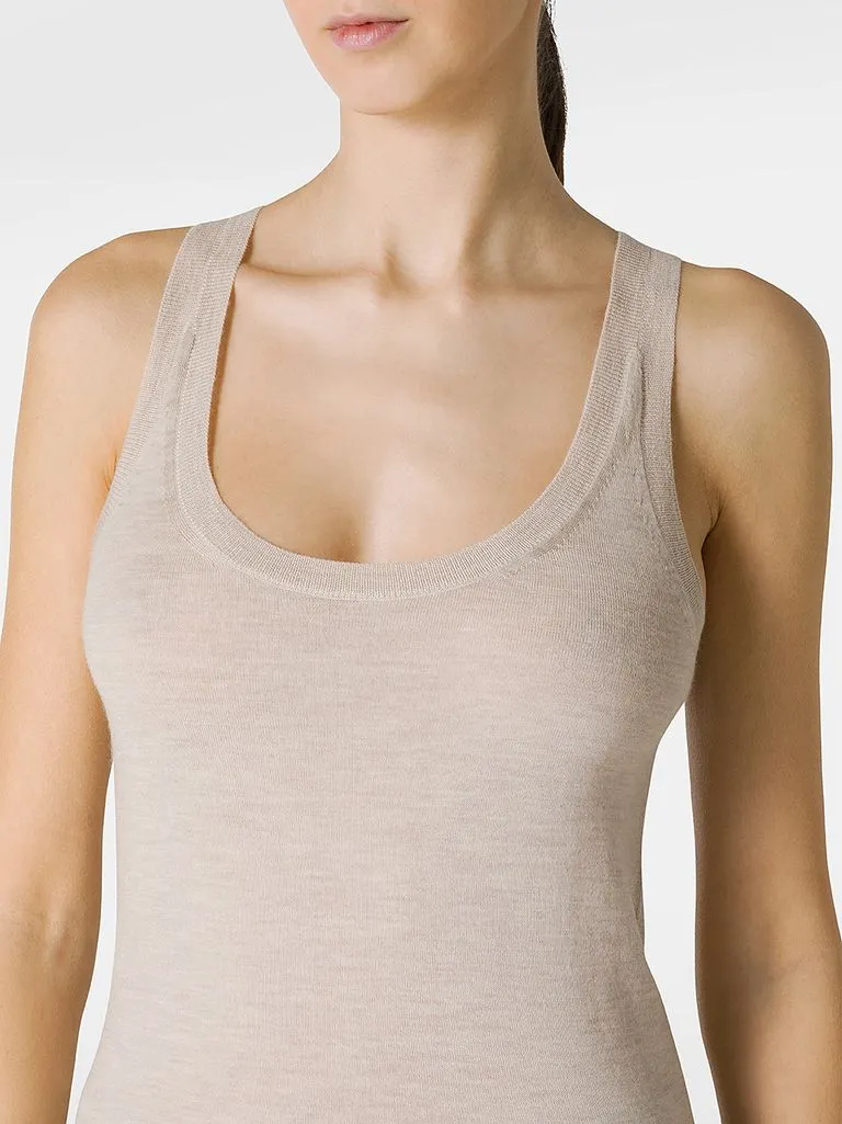 max mara Top Abbono aderente in cashmere