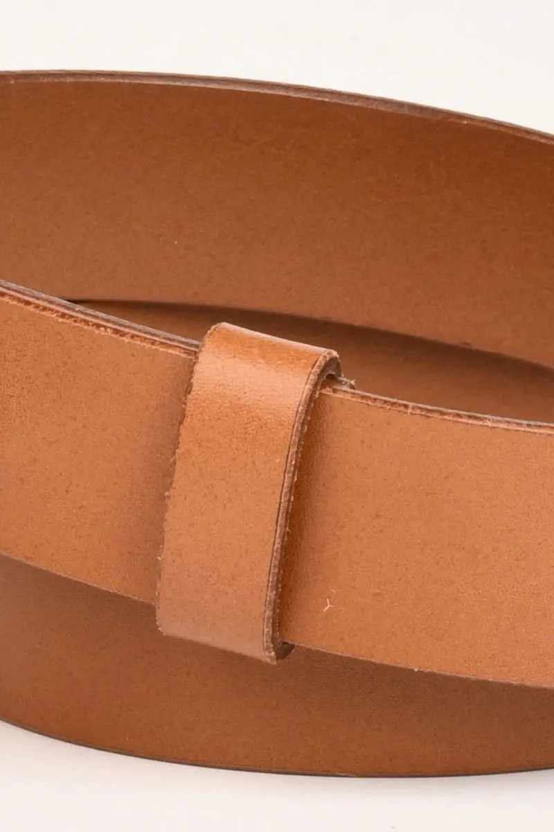 milaura belt Cintura in pelle 3cm marrone    