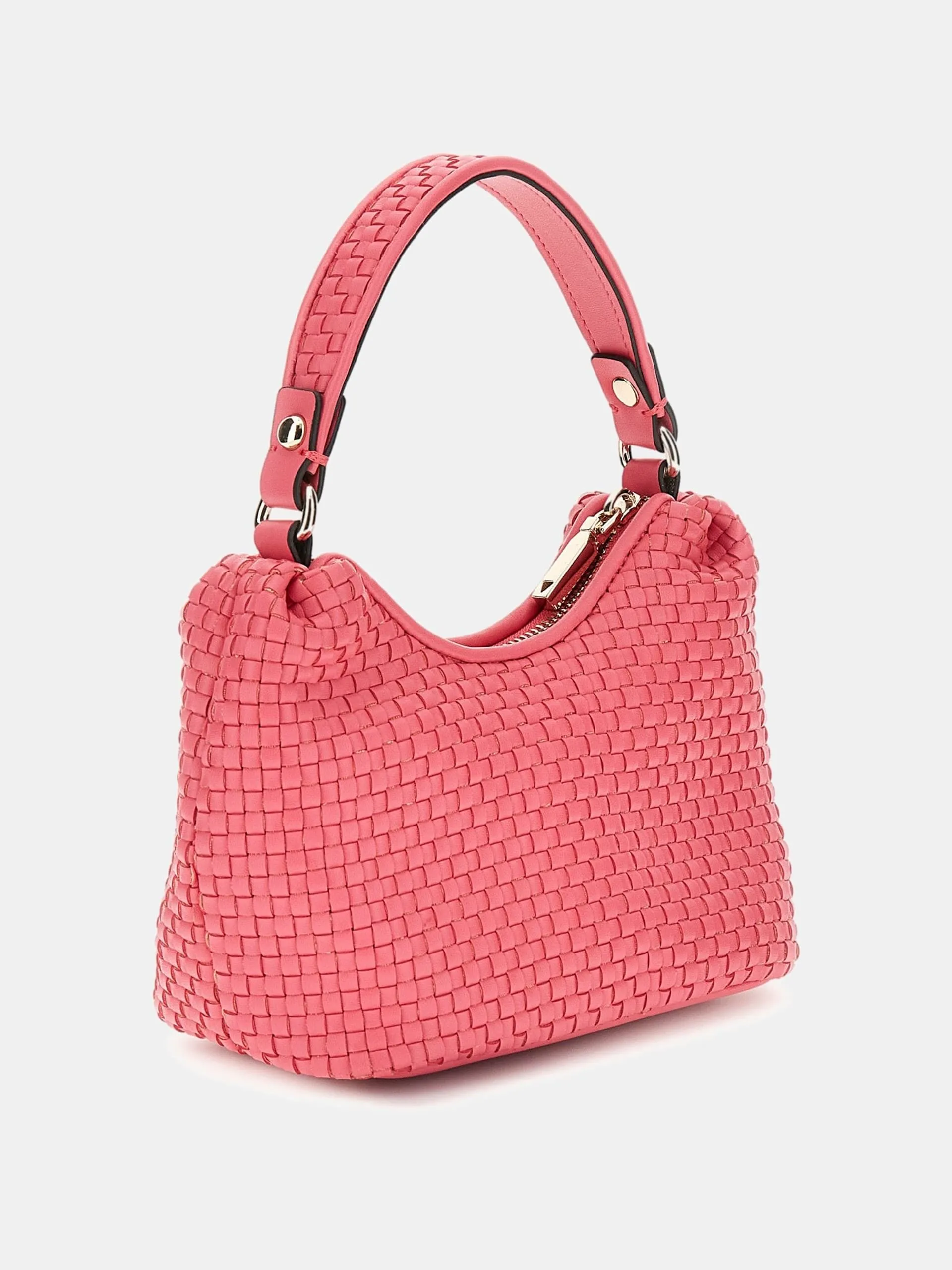 Mini borsa a mano etel intrecciata guess