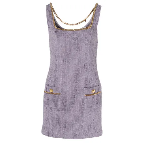 Miniabito Elisabetta Franchi in tweed color viola candy
