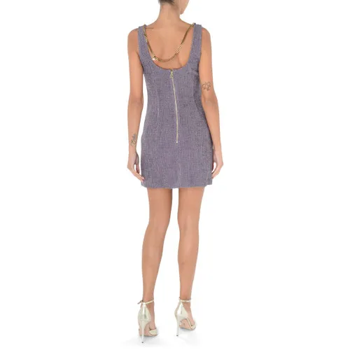 Miniabito Elisabetta Franchi in tweed color viola candy