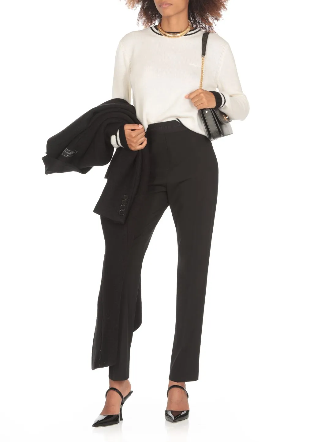     Msgm     Pantaloni in lana vergine     