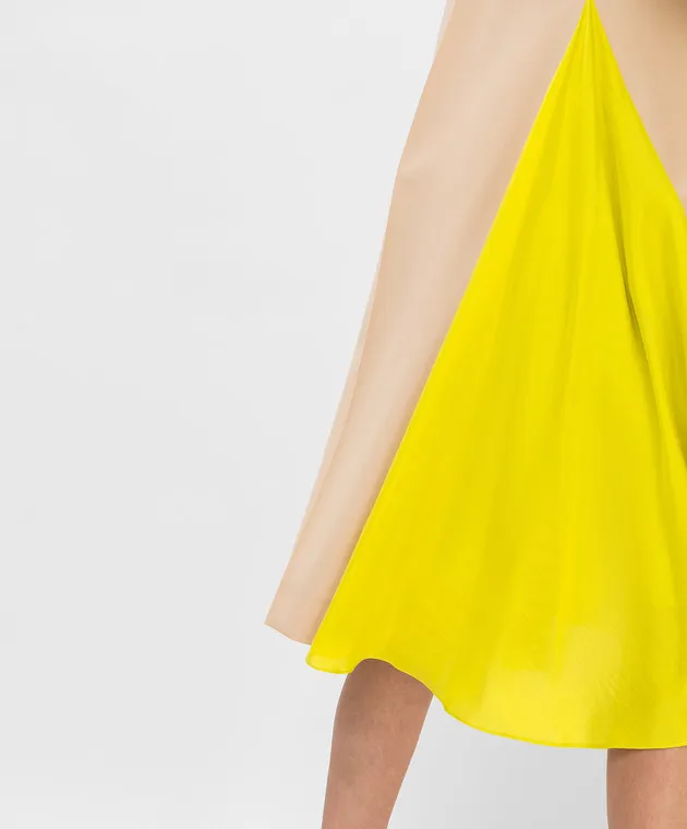 NINA RICCI Abito in lana e seta con pannelli a contrasto 21ECRO011WV0303