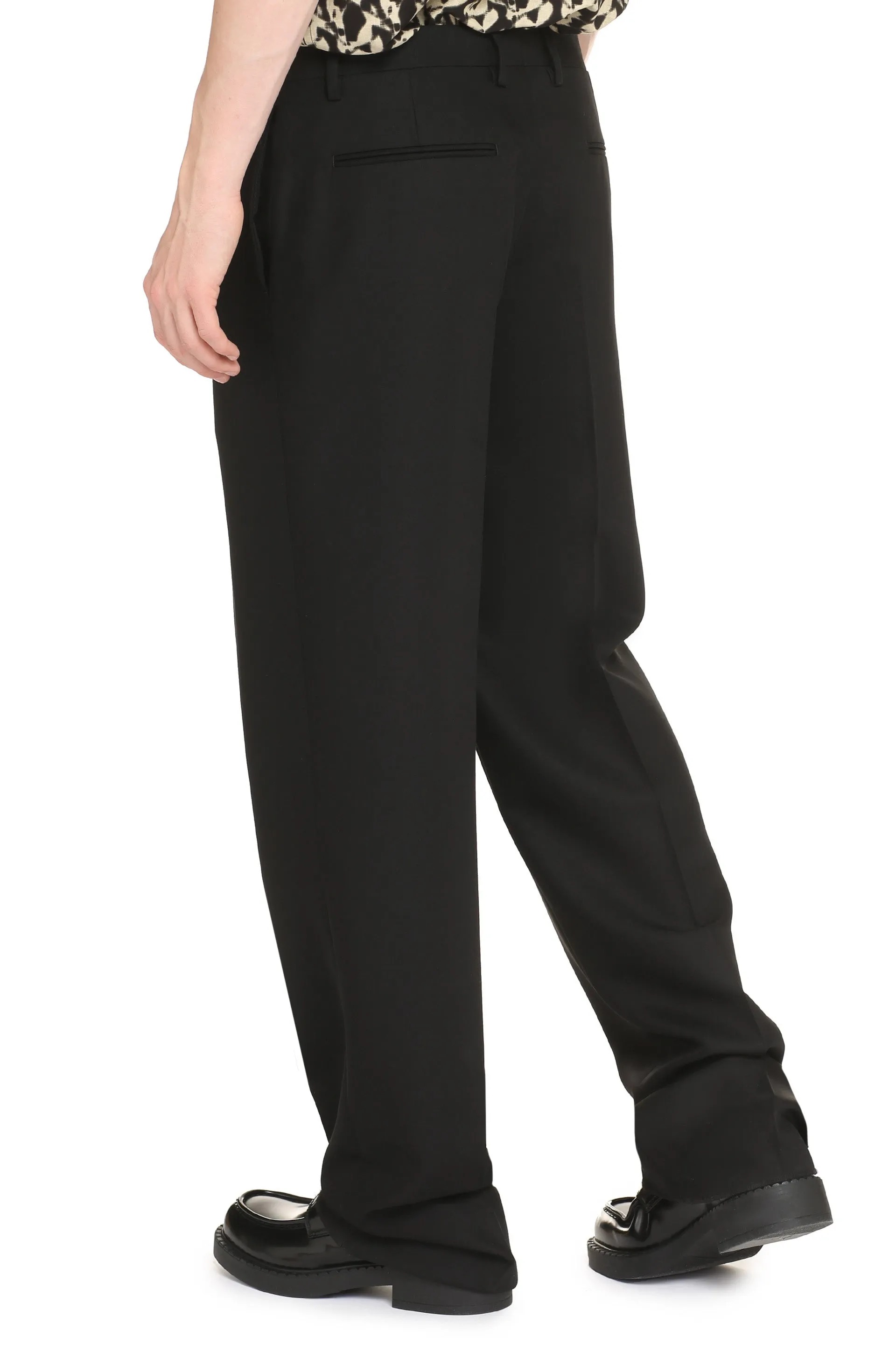 Off-White Pantaloni classici in lana