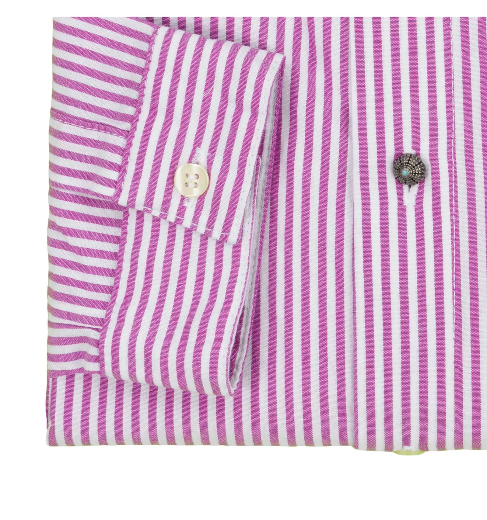 OFFICINA 36 uomo camicia coreana righe rosa CAMICIA 3153 BERARD