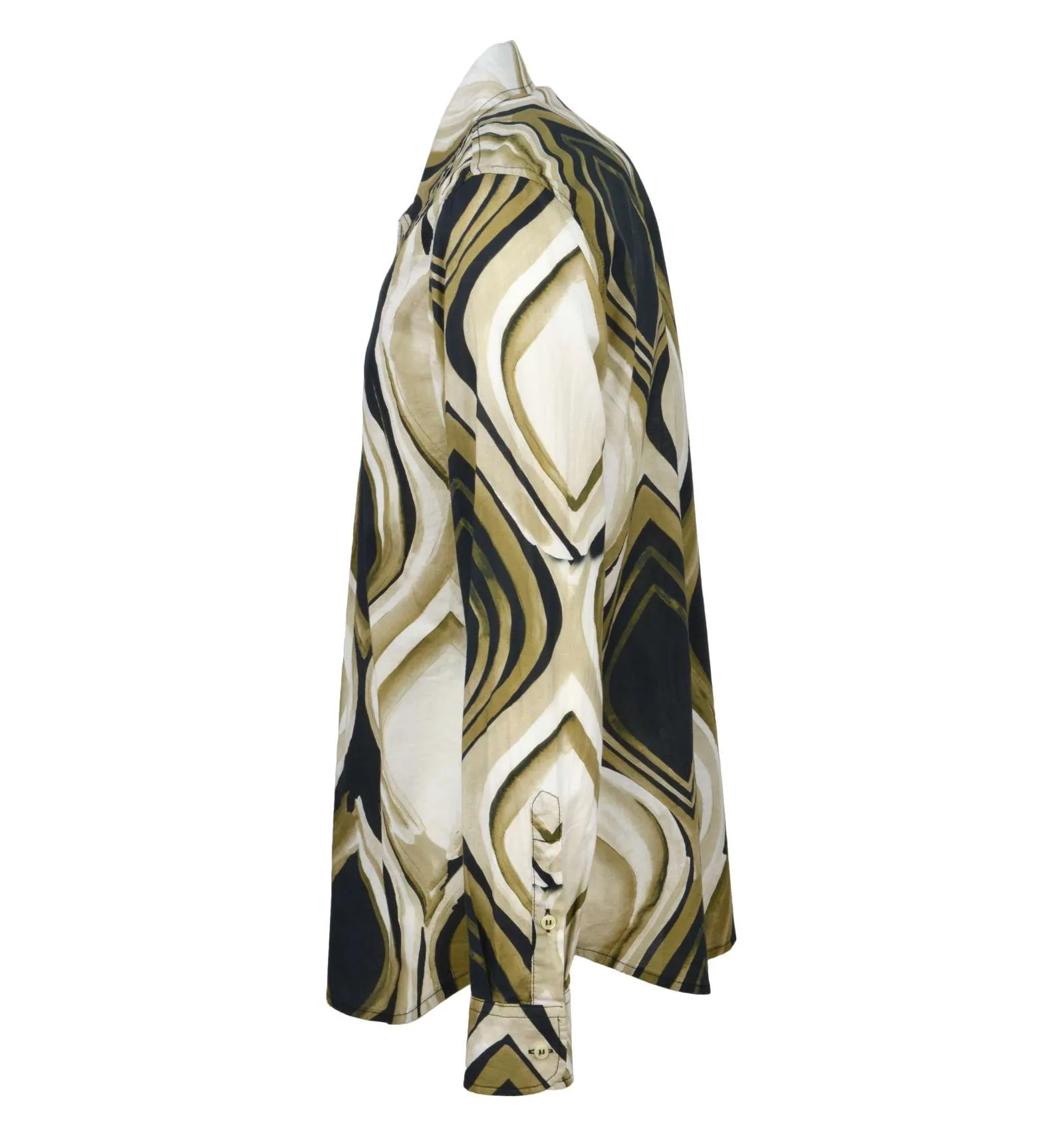 OFFICINA 36 uomo camicia fantasia marrone fango CAMICIA 3246 FELLINI