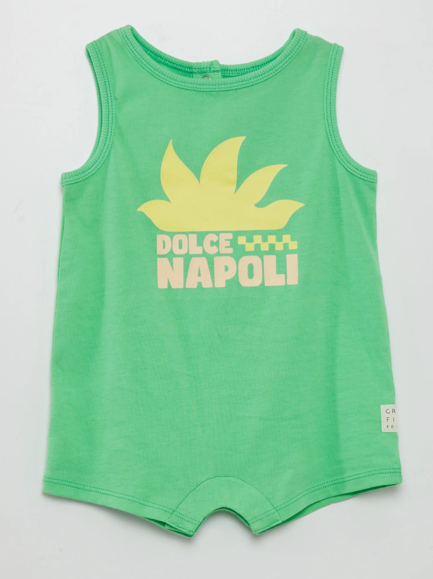 Pagliaccetto corto in jersey - Grafik Edition - VERDE