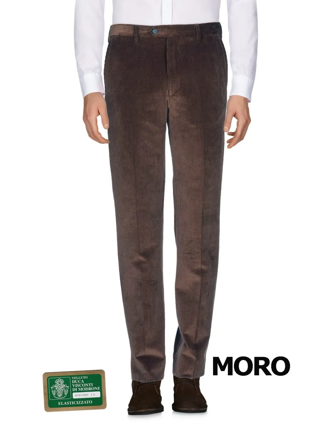 Pantalone in cotone Velluto a coste Moro