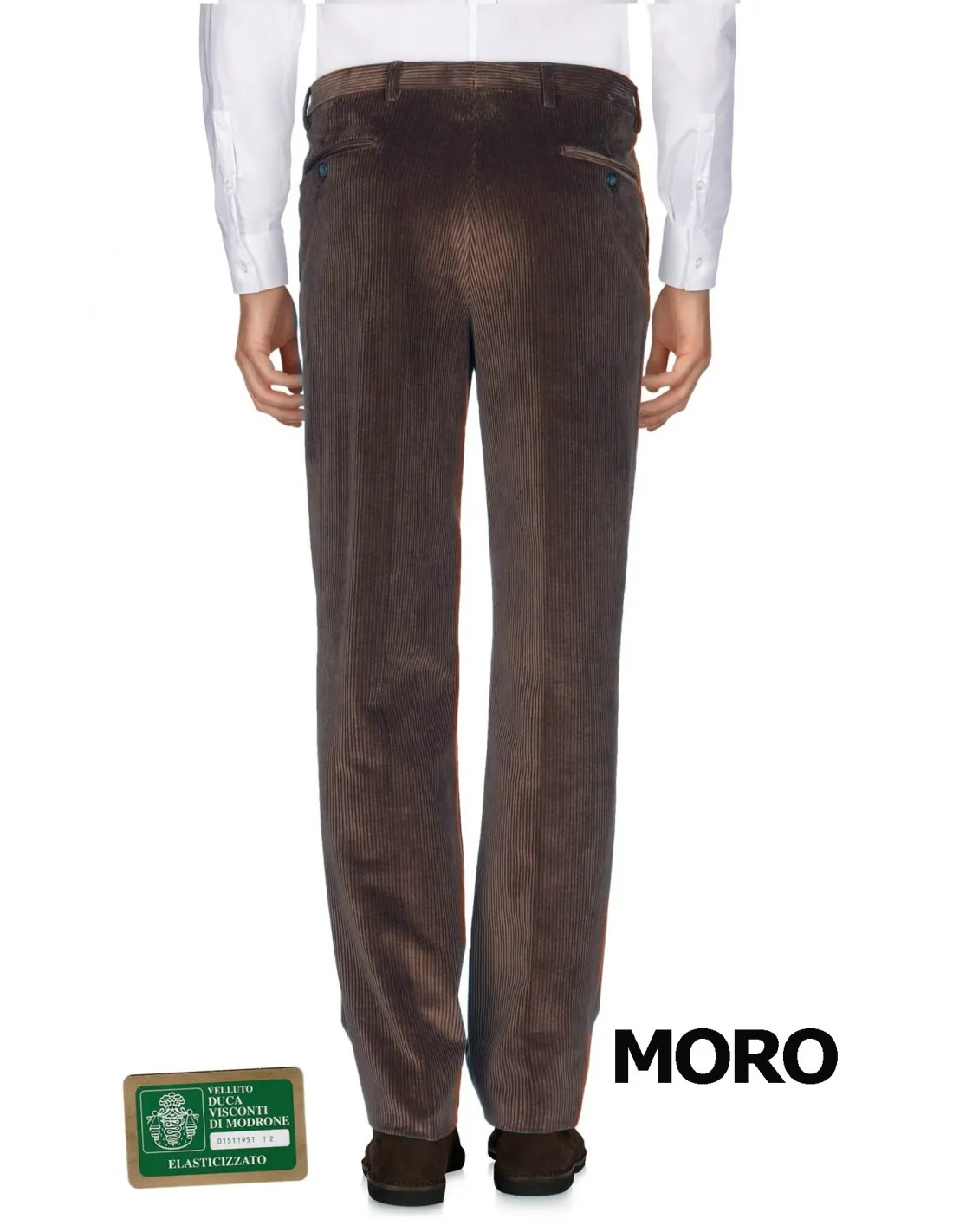 Pantalone in cotone Velluto a coste Moro