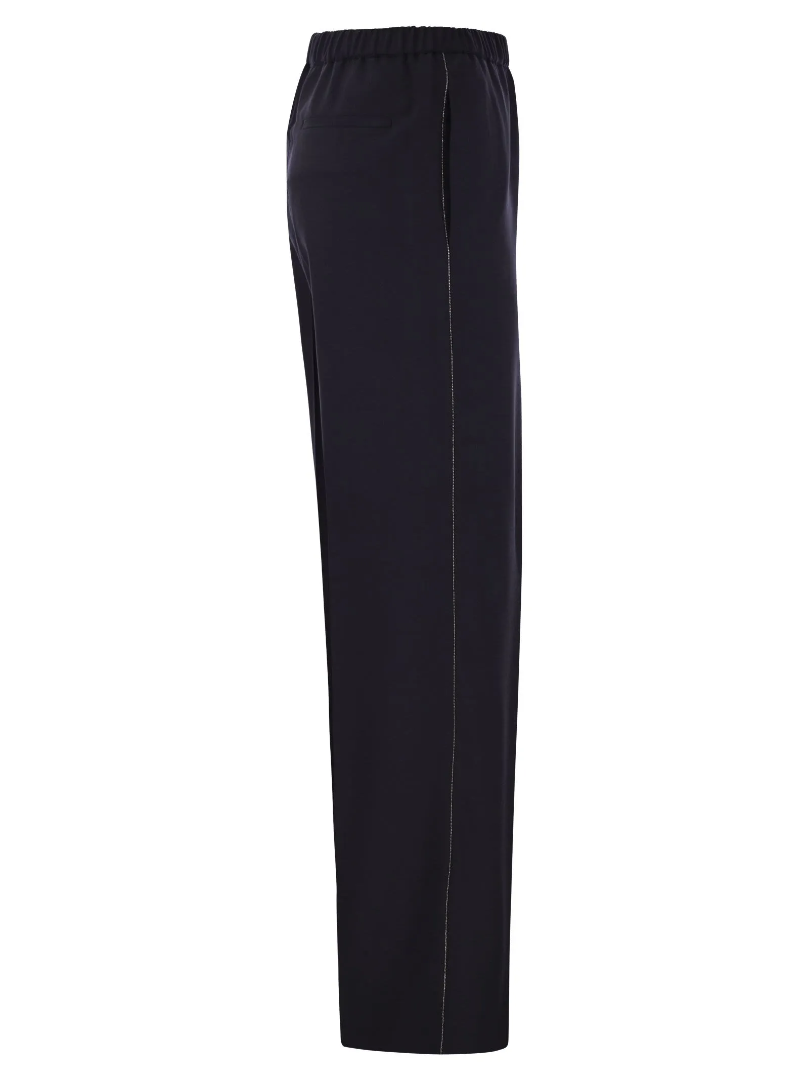 Pantalone jogging in fresco lana