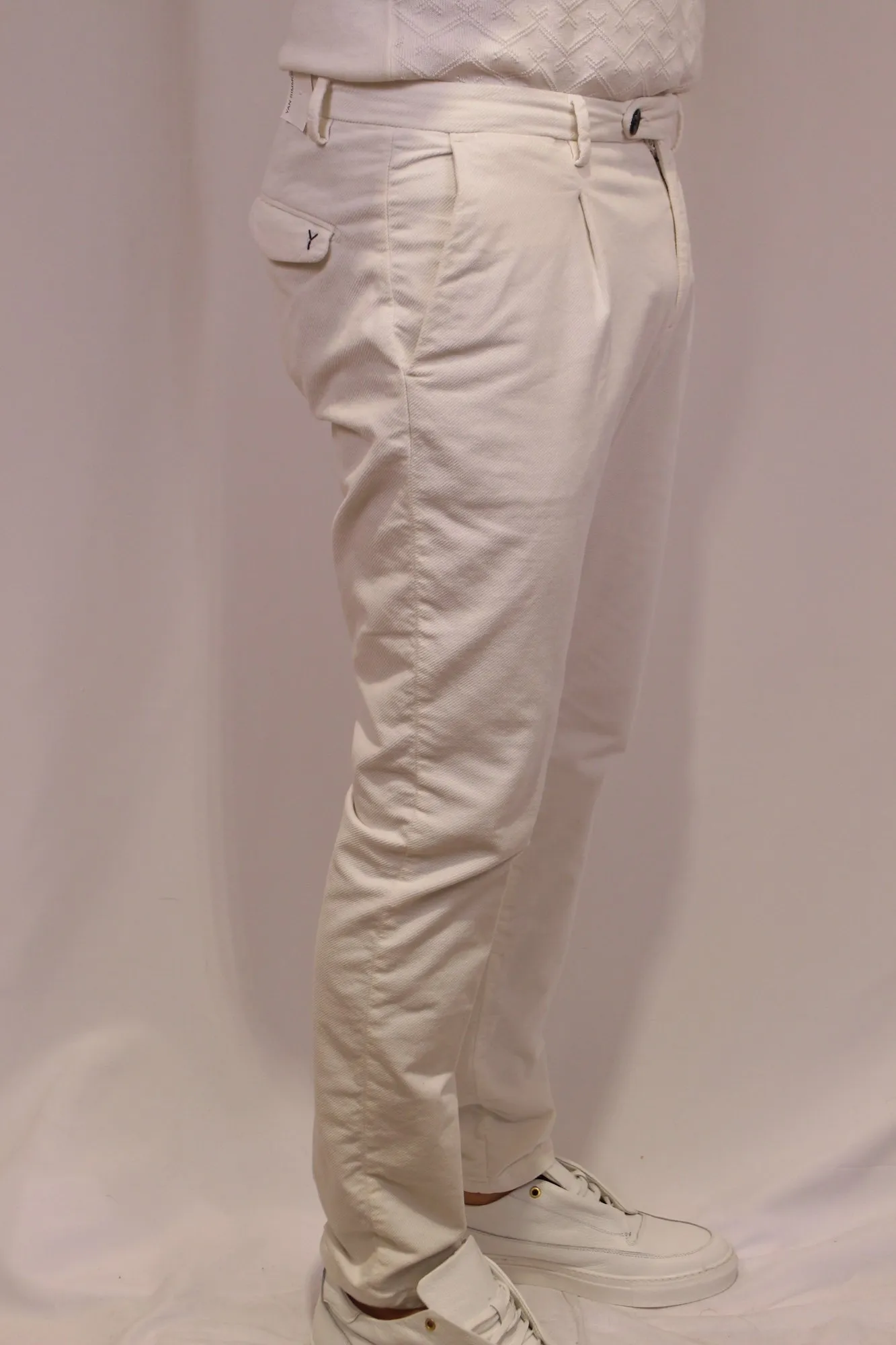 Pantalone pinces velluto Yan Simmon