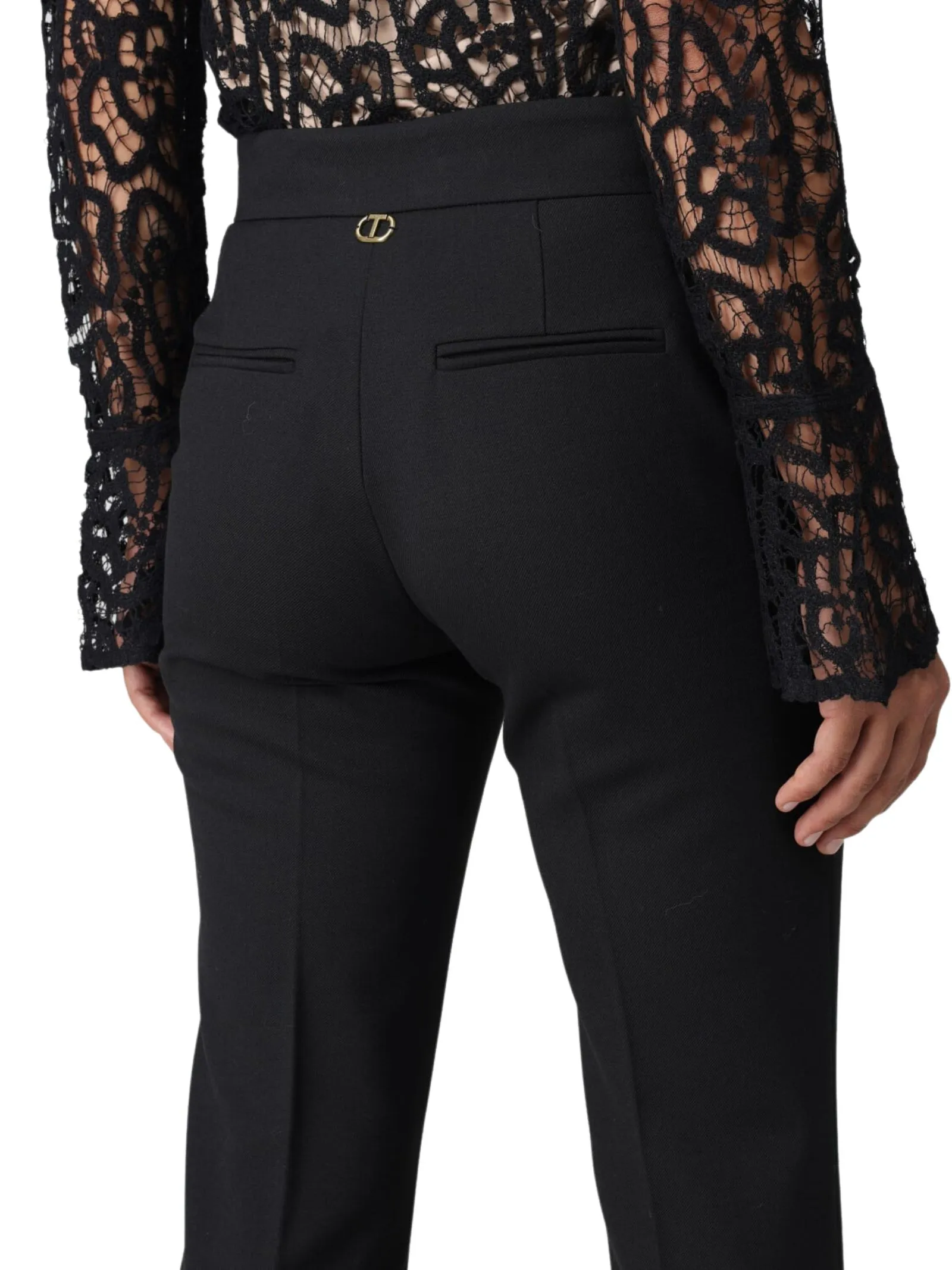 Pantalone Twinset in misto lana stretch