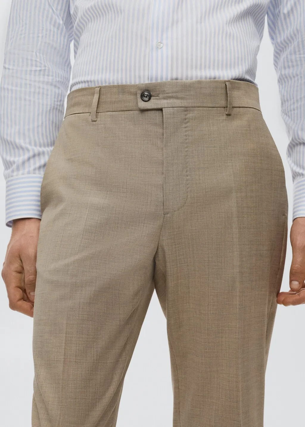 Pantaloni completo slim fit lana