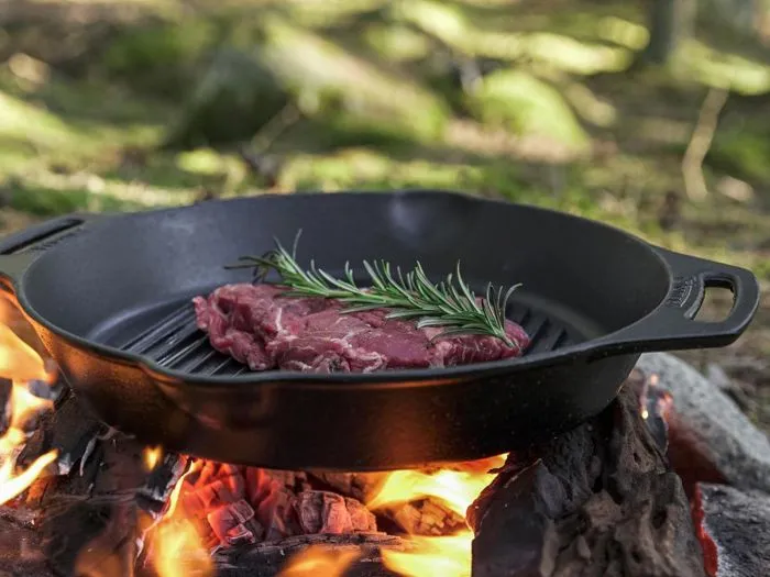 Petromax Skillet grill Ø 35 cm pentola in ghisa