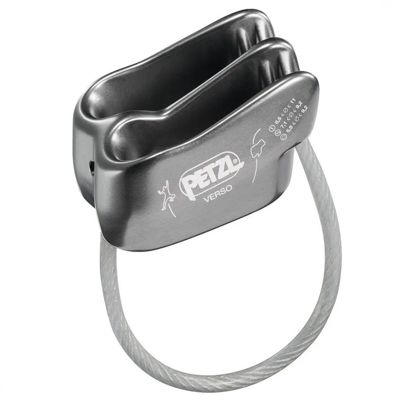 Petzl Verso assicuratore discensore secchiello polivalente arrampicata