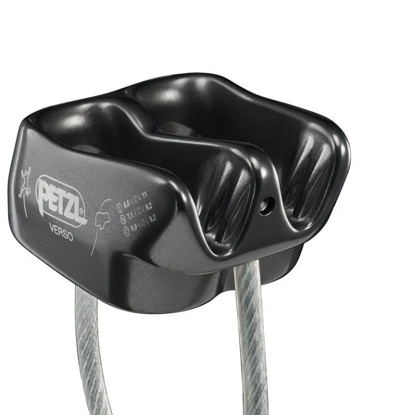 Petzl Verso assicuratore discensore secchiello polivalente arrampicata