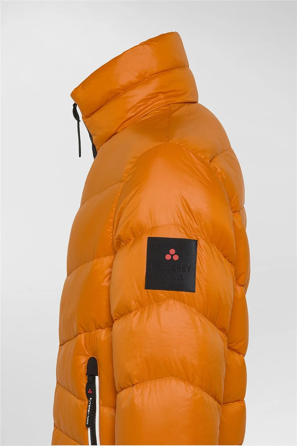 Piumino corto arancione da uomo Peuterey eco-friendly Dermoz 