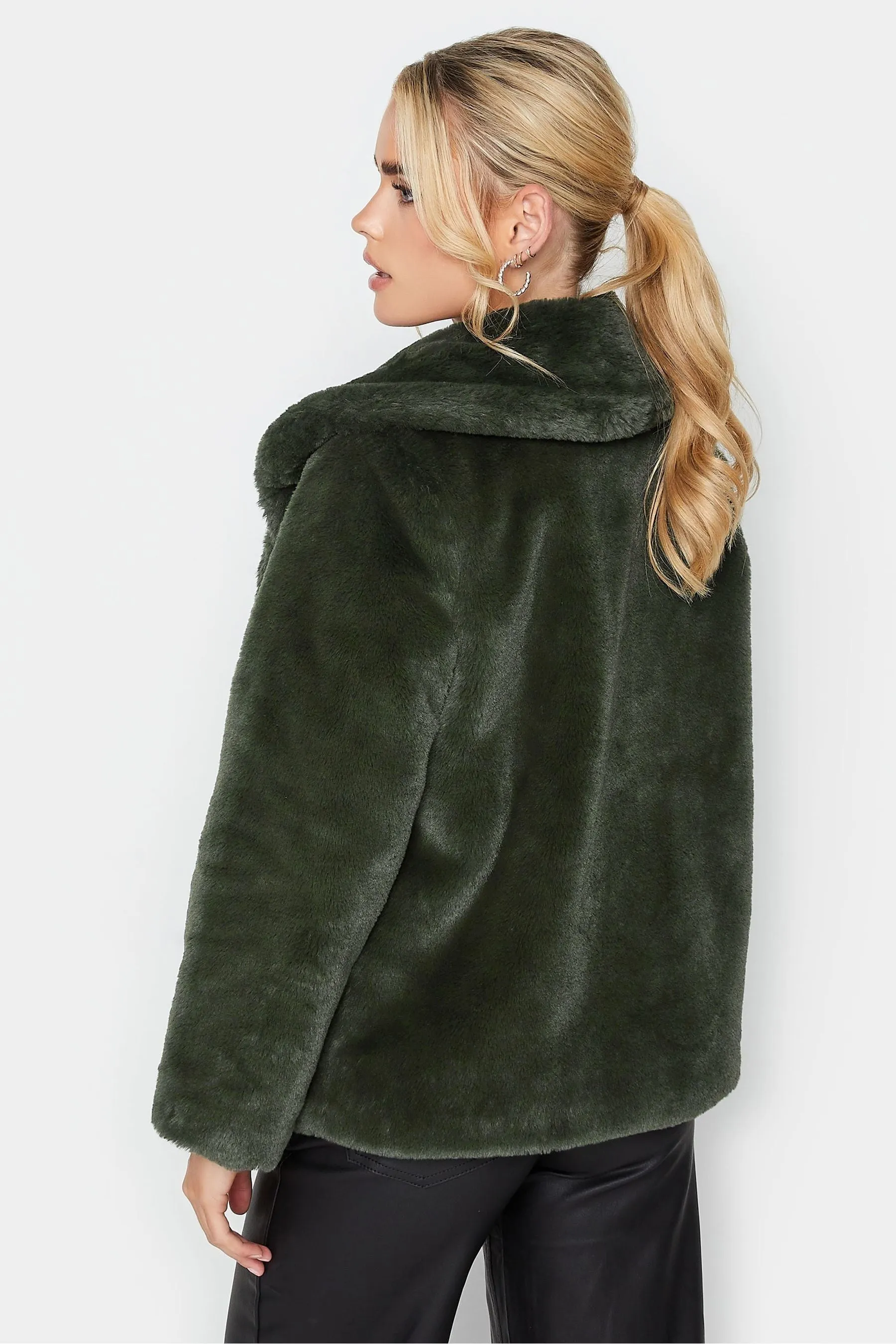 PixieGirl Petite - Cappotto in stola in pelliccia sintetica