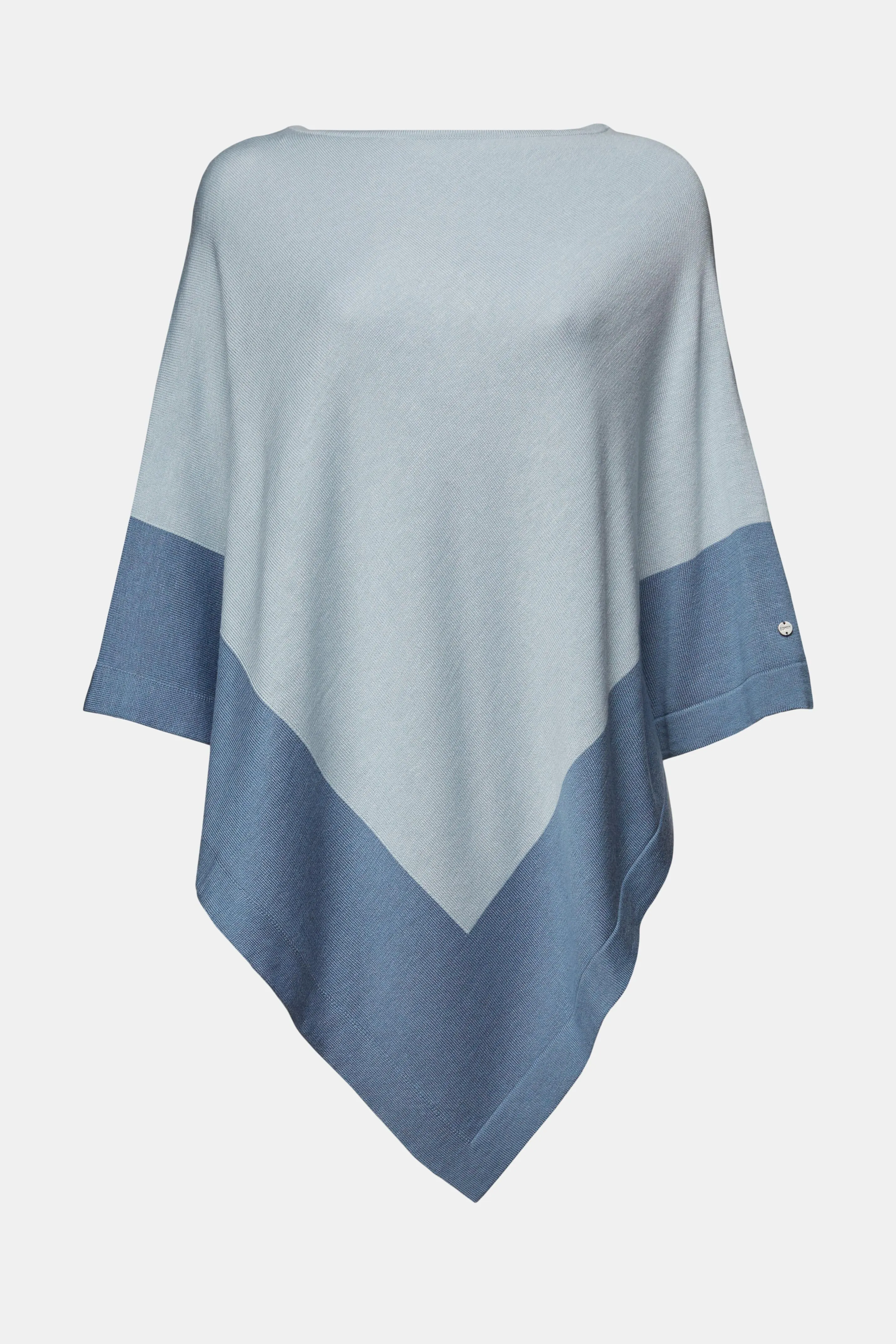 Poncho con fondo a fazzoletto