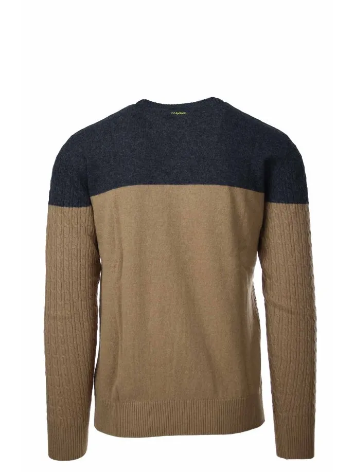 Pullover girocollo trecce