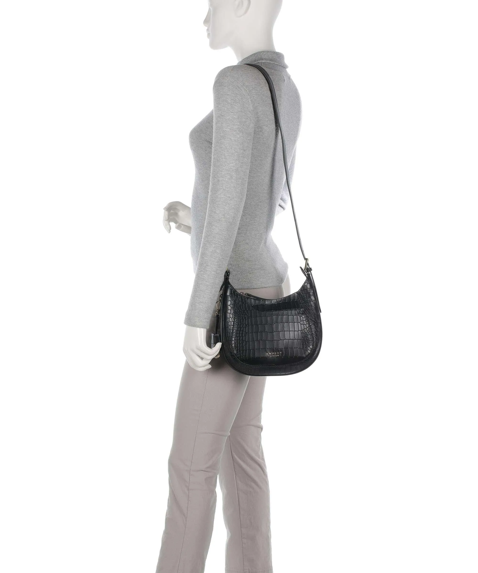  Radley London London Pockets 2.0 Borsa a tracolla pelle granulata nero  