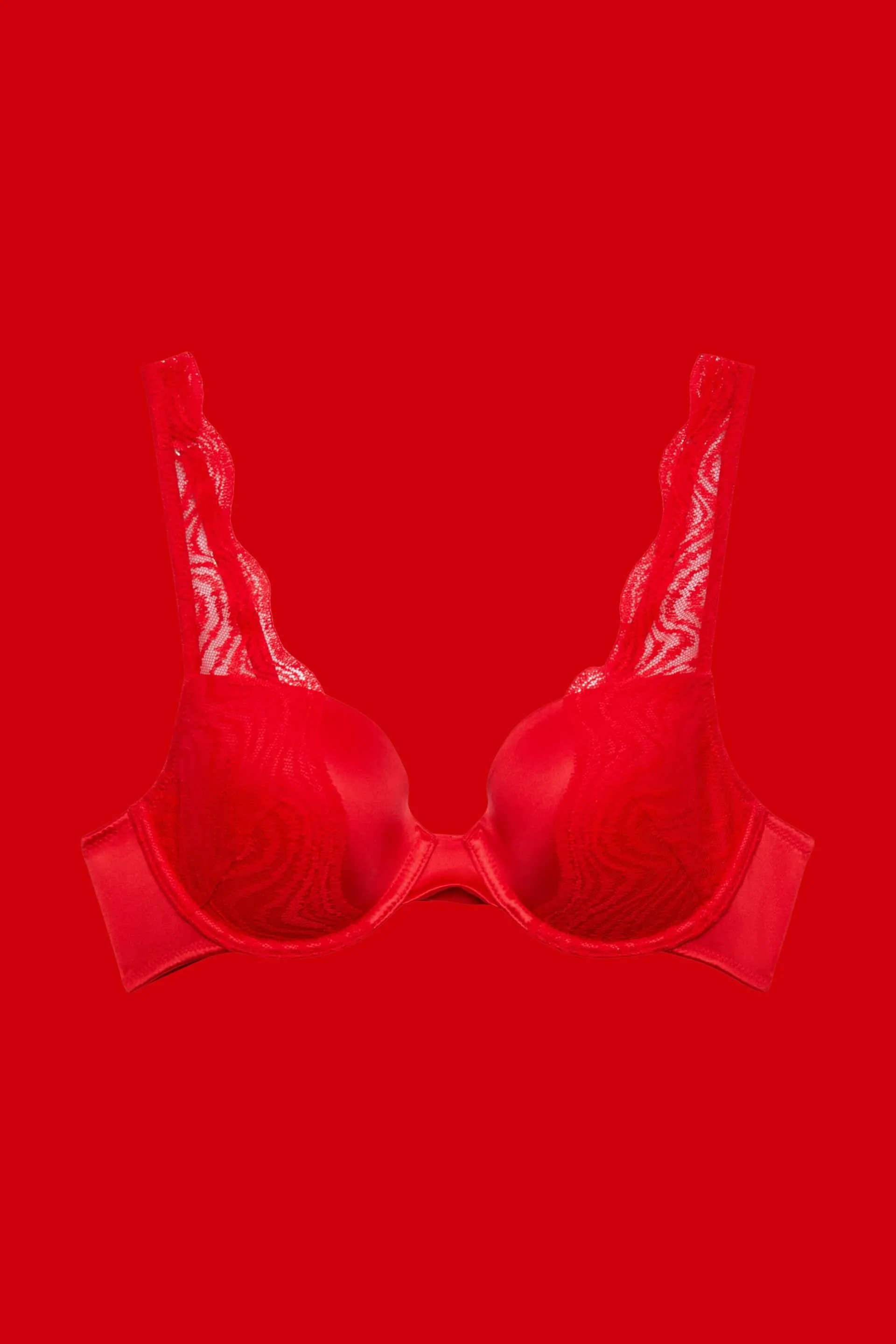 Reggiseno imbottito, con ferretto e pizzo