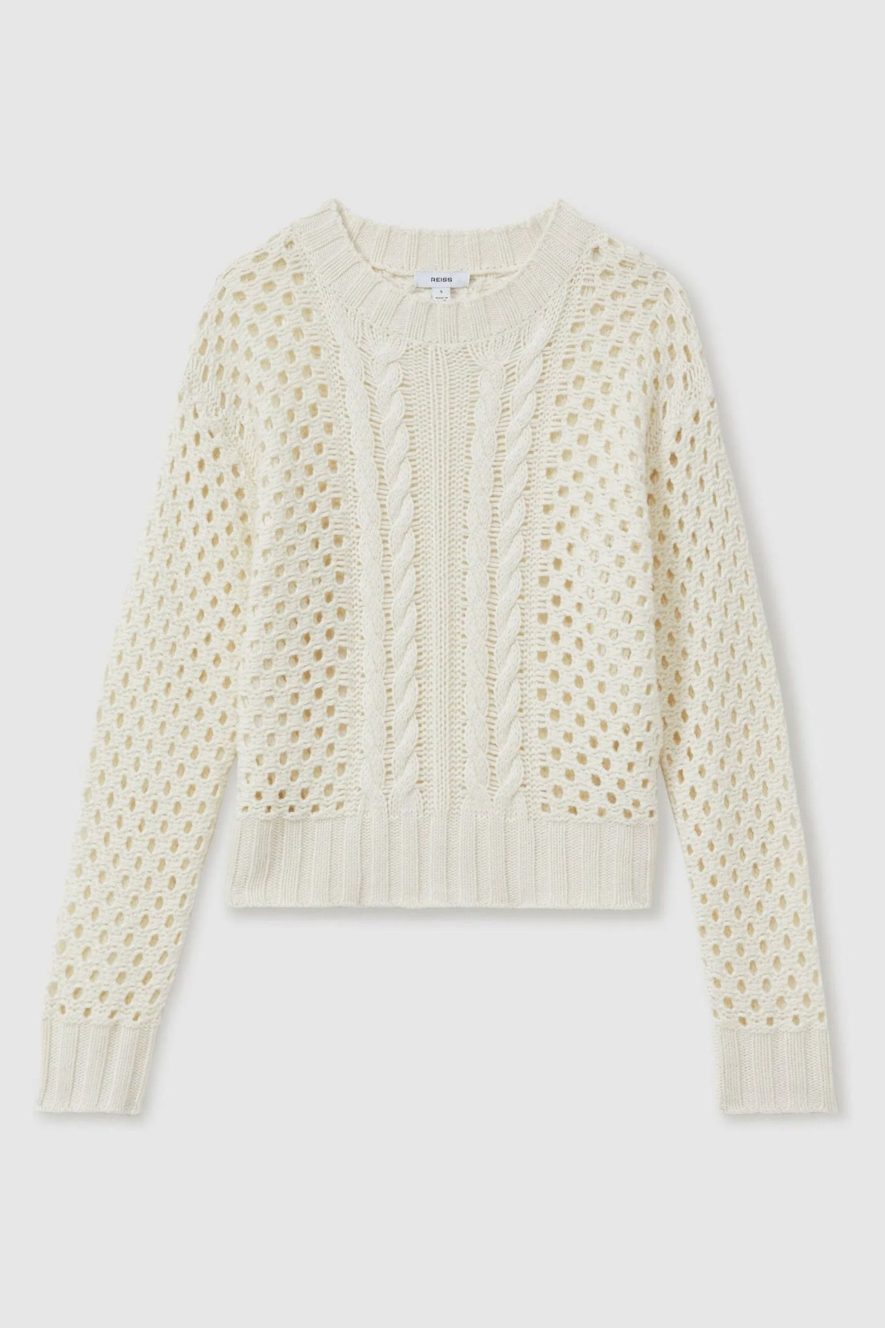 Reiss Marie Maglione a trecce con lana e cashmere    