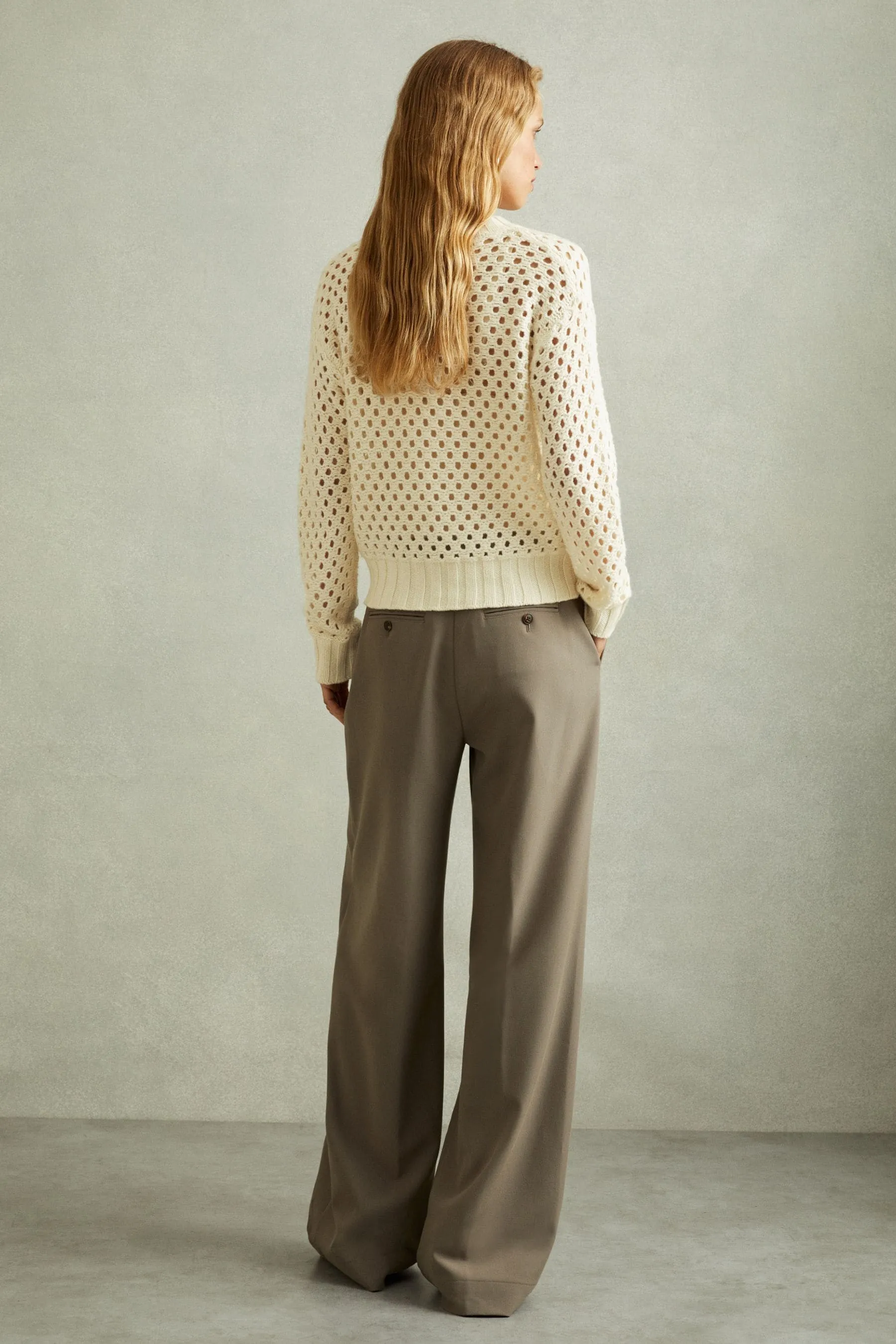 Reiss Marie Maglione a trecce con lana e cashmere    