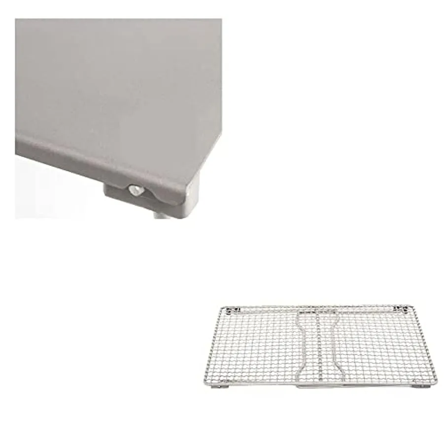 Rete da barbecue per barbecue a carbone in titanio da tavolo da campeggio con gambe pieghevoli per utensili da cucina da tavolo 