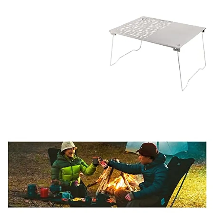 Rete da barbecue per barbecue a carbone in titanio da tavolo da campeggio con gambe pieghevoli per utensili da cucina da tavolo 