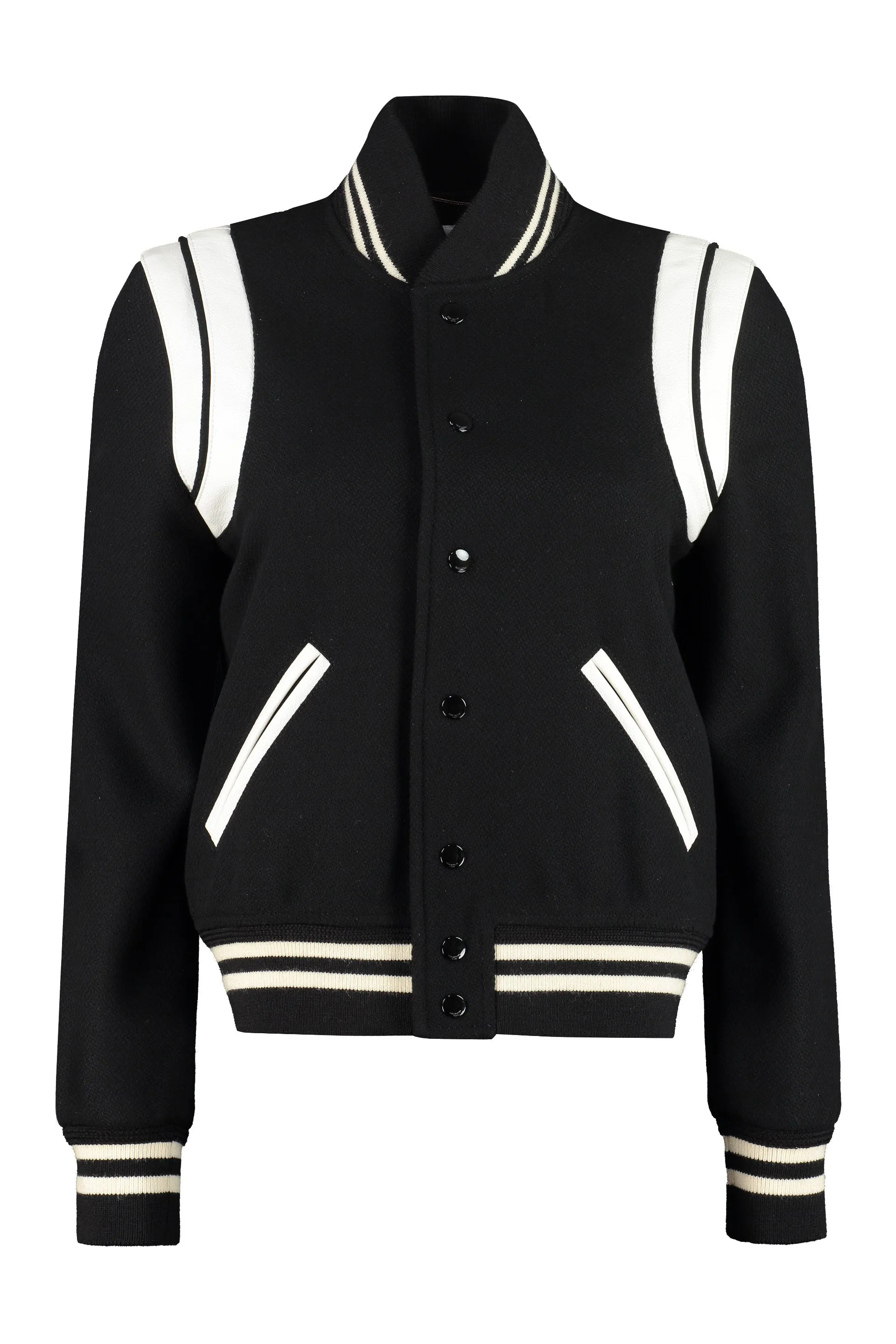 Saint Laurent Bomber in misto lana