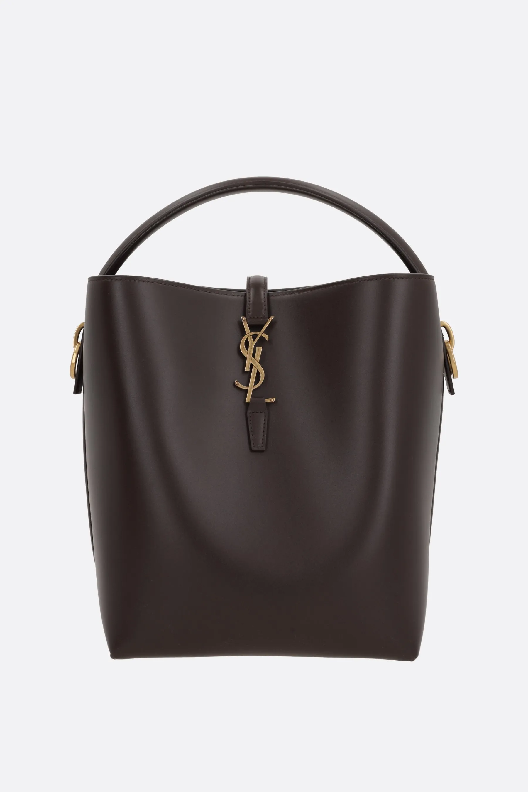  SAINT LAURENT borsa a secchiello Le 37 in pelle lucida 