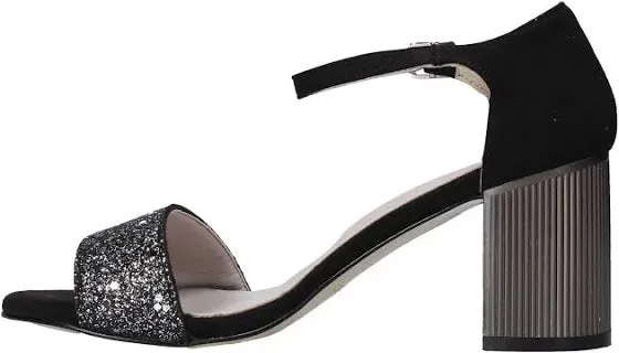 SANDALI FASCIA HLITTER NERO