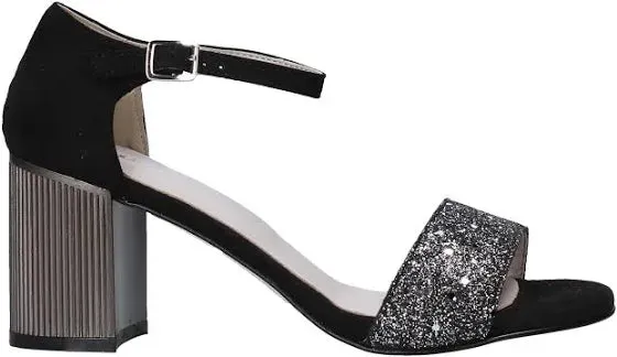 SANDALI FASCIA HLITTER NERO