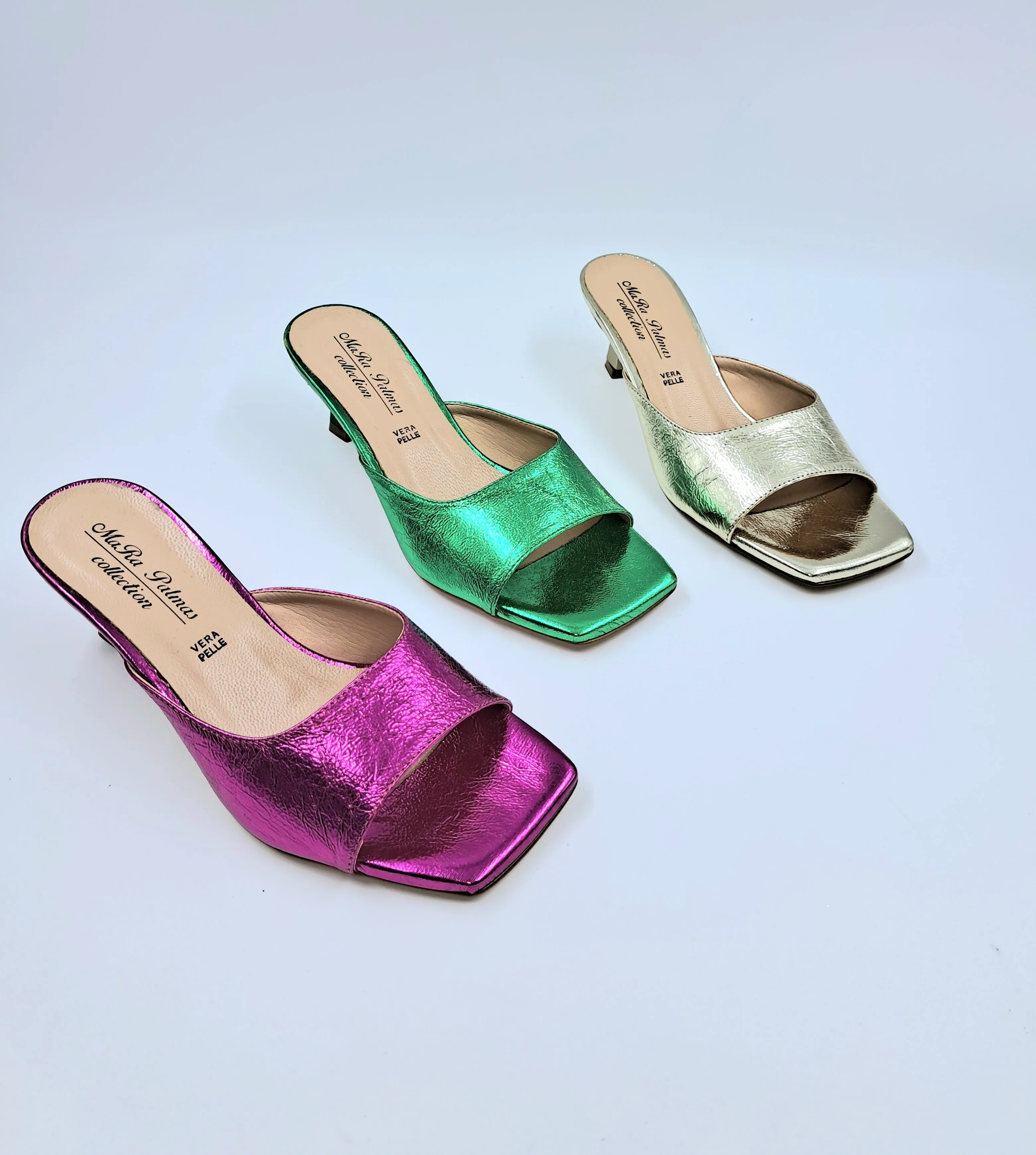 SANDALI METALLIZZATI PLATINO