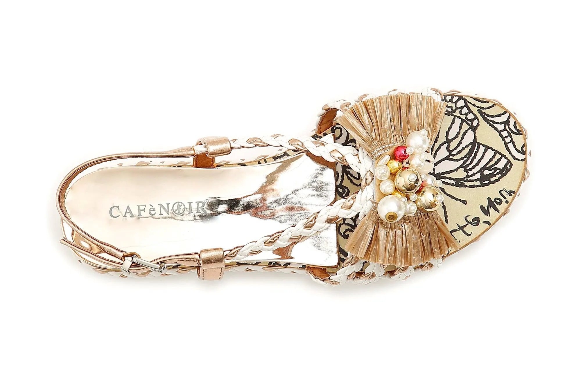 SANDALO CON TRECCE E ACCESSORIO