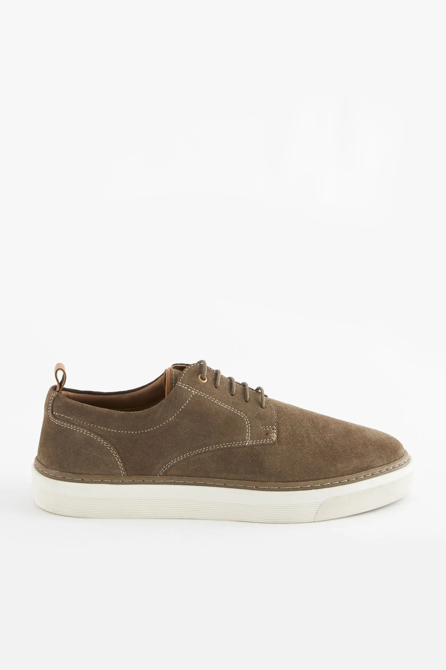 Scarpe derby scamosciata con suola sagomata    
