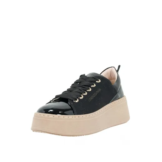 SCARPE DONNA LORENZO MARI SNEAKER ADELE IN LYCRA E VERNICE  