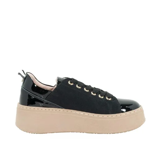 SCARPE DONNA LORENZO MARI SNEAKER ADELE IN LYCRA E VERNICE  