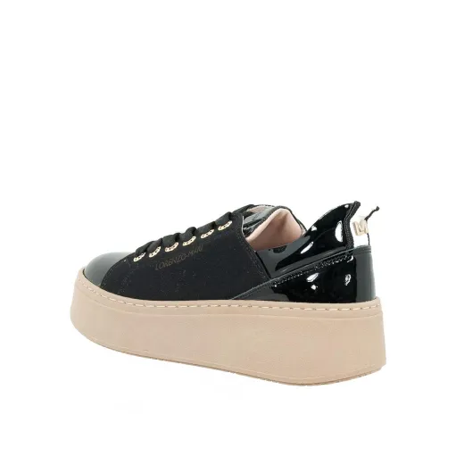 SCARPE DONNA LORENZO MARI SNEAKER ADELE IN LYCRA E VERNICE  