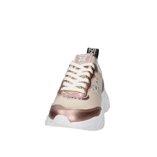 SCARPE MUNICH DONNA SNEAKER WAVE PELLE E TESSUTO ROSA WAVE155  