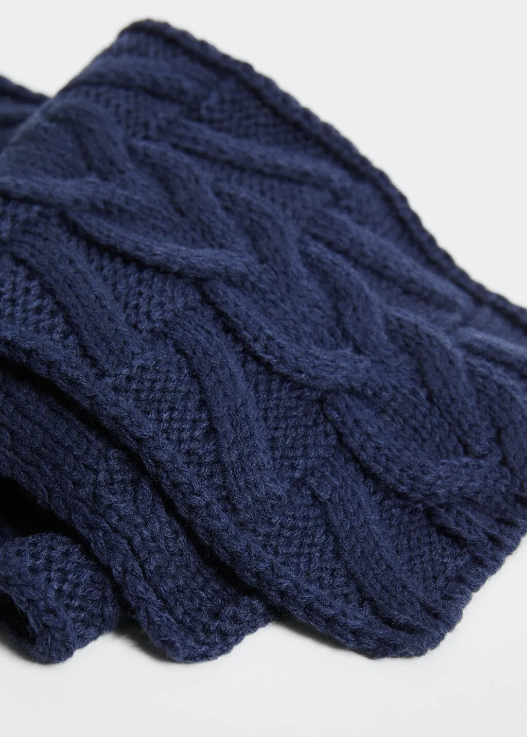 Sciarpa maglia trecce