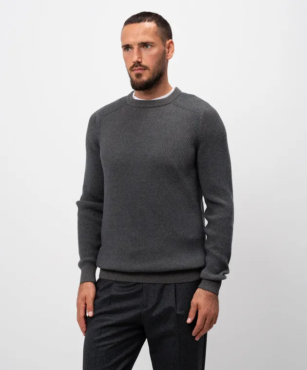 Sease Maglione in cashmere Vanisé Dinghy Grey KR052XG006
