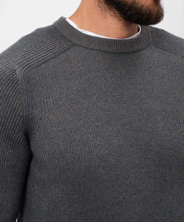 Sease Maglione in cashmere Vanisé Dinghy Grey KR052XG006