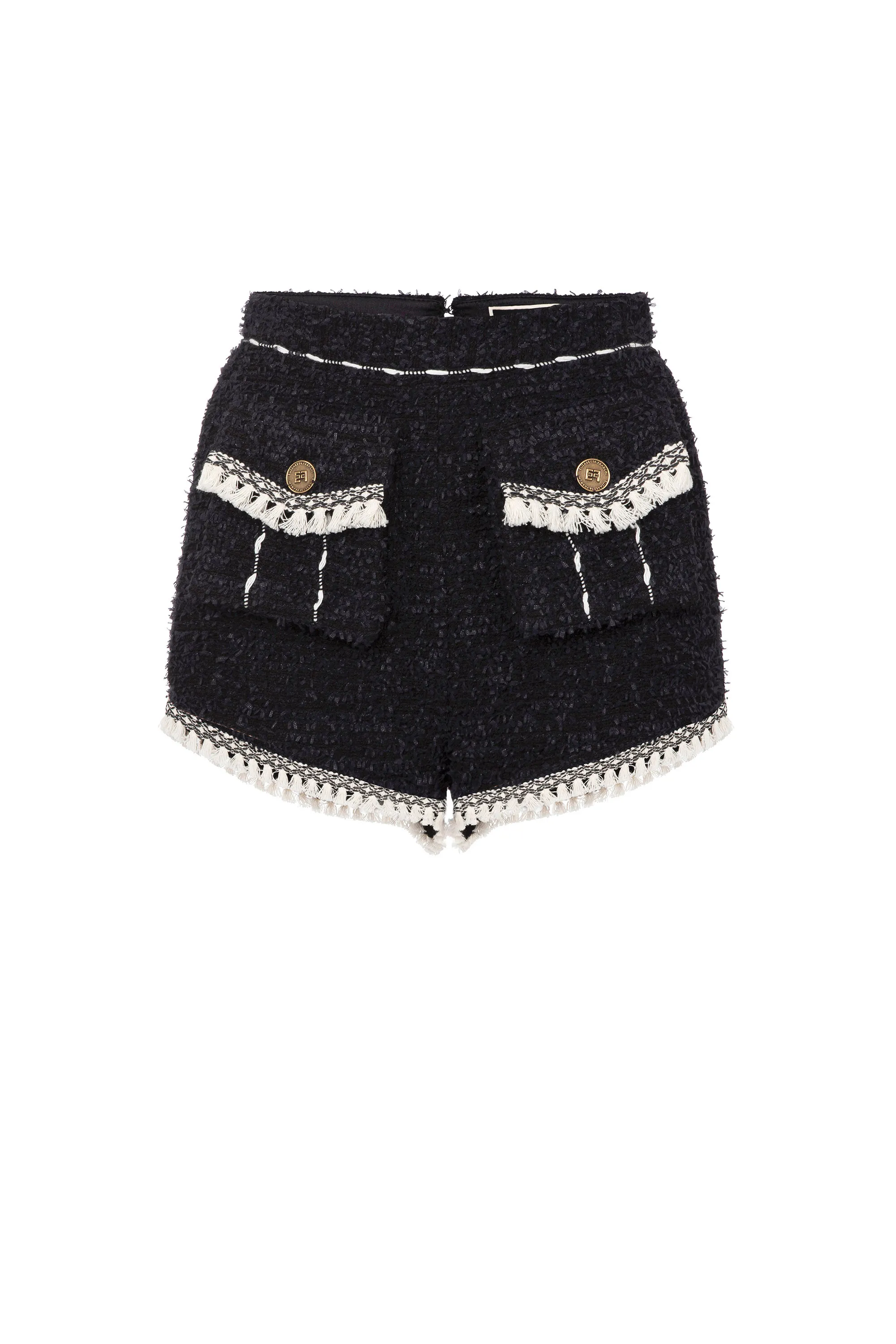 Short in tweed sfrangiato