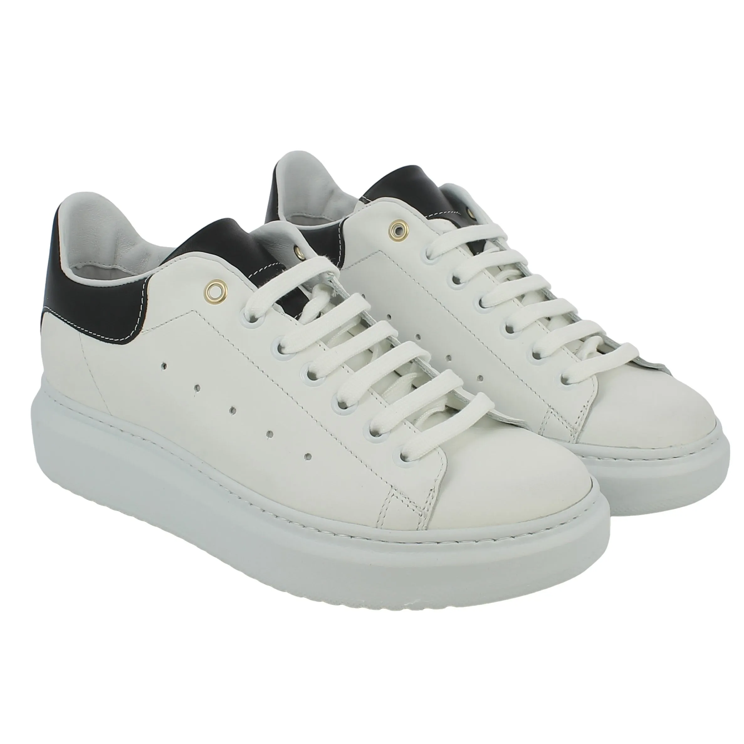 Slight  Sneaker bianca con tallone nero 