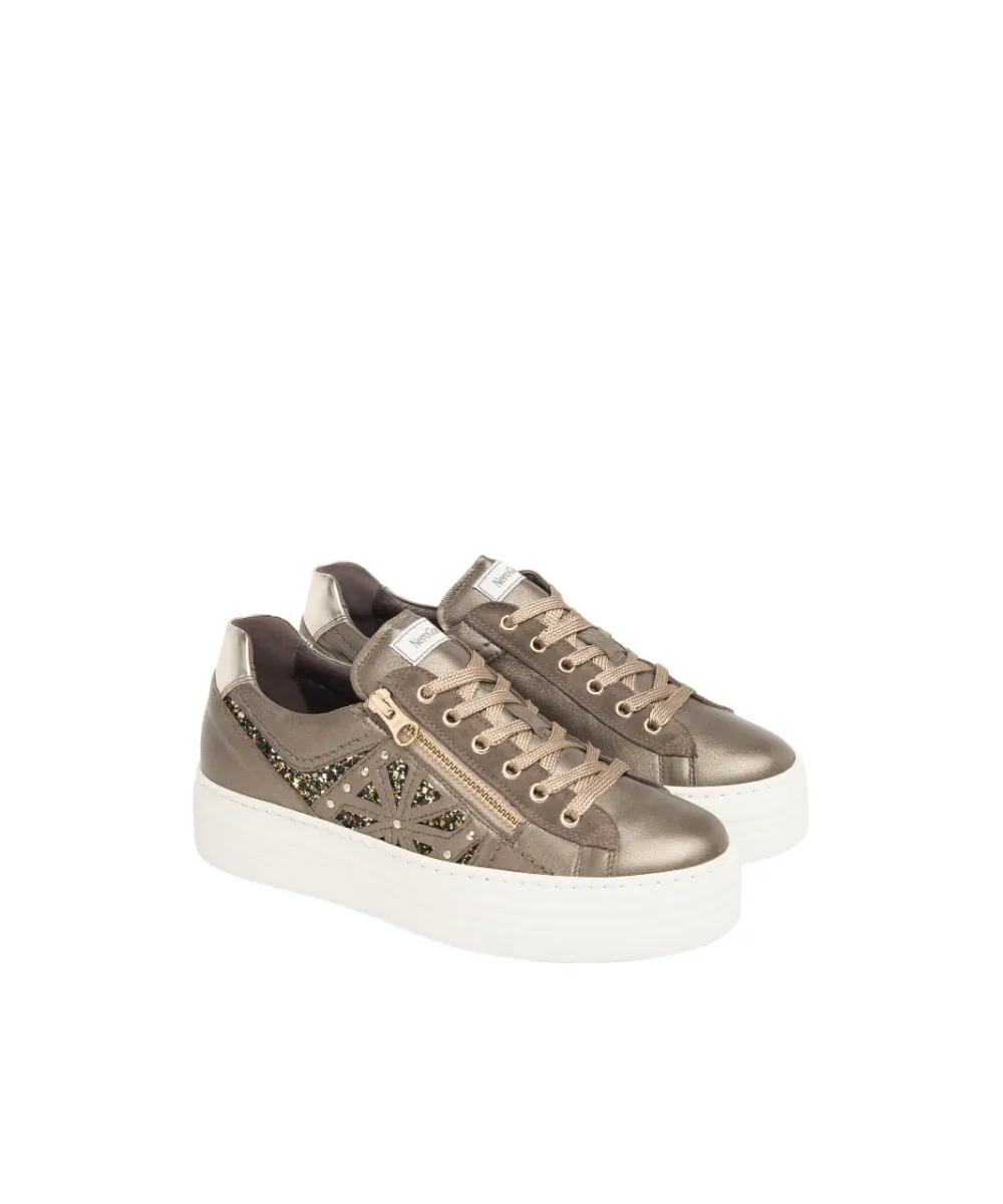 Sneaker Glitter Bronzo