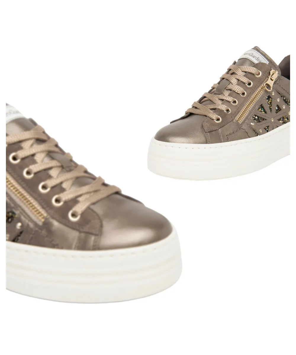Sneaker Glitter Bronzo